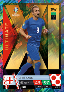 Harry Kane England Topps Match Attax EURO 2024 Ultimate XI #UXI11